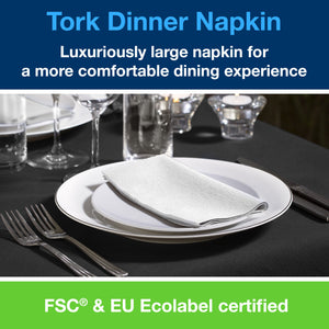 Tork® Dinner Napkin White 1/8 Fold 2ply