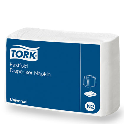 Tork® Fastfold Dispenser Napkin White 1ply