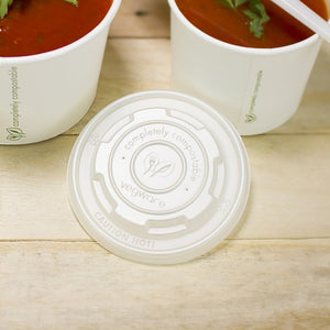 Soup Container CPLA Lid Fits 6-10oz Containers
