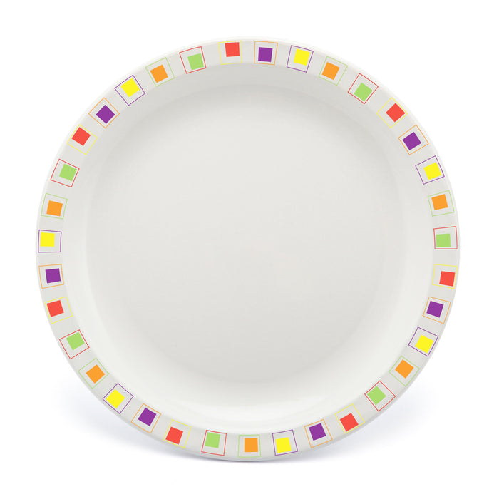 Polycarbonate Abstract Squares Plate 23cm
