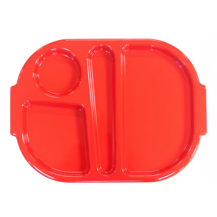 Polycarbonate Meal Tray Red Small