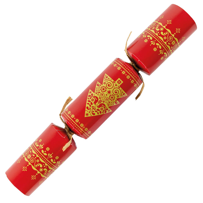 12" Standard Red & Gold Tree Crackers