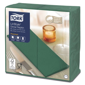 Tork® Linstyle Dinner Napkin Mountain Pine Green 1/8 Fold