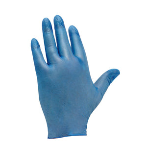 Powder Free Blue Vinyl Gloves Extra Large
