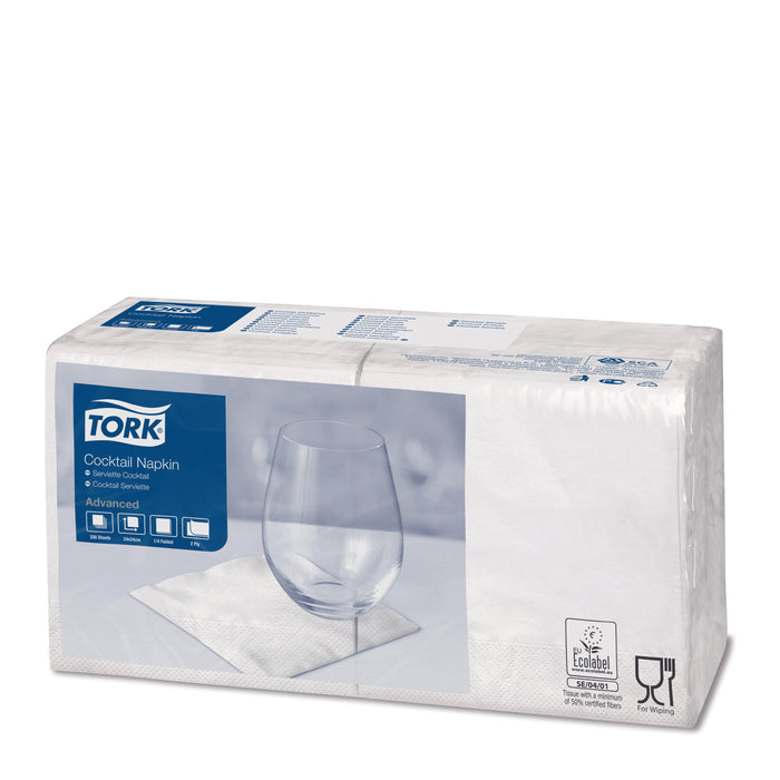 Tork® Cocktail Napkin White 2Ply