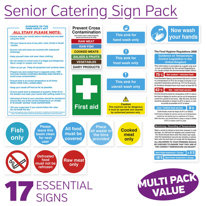 Catering Safety Sign Pack