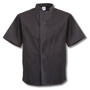 Chefs Short Sleeve Black Jacket