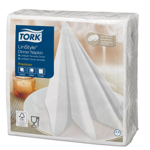 Tork® Linstyle Dinner Napkin White 1/4 Fold