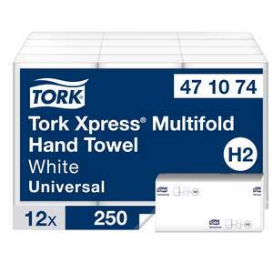 Tork® Xpress Multifold Hand Towel White 1ply