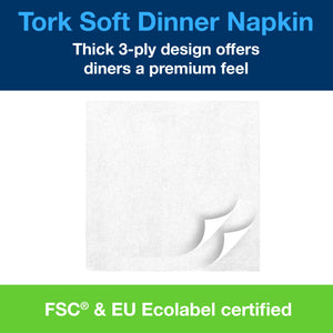 Tork® Dinner Napkin White 3ply