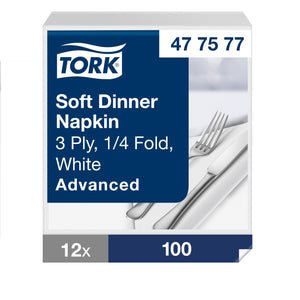 Tork® Dinner Napkin White 3ply