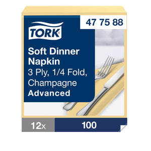 Tork® Dinner Napkin Champagne 3ply