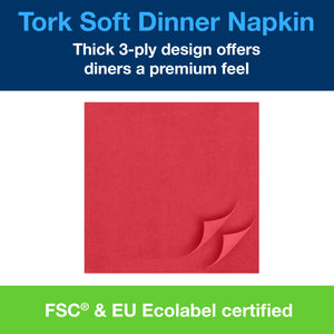 Tork® Dinner Napkin Red 3ply