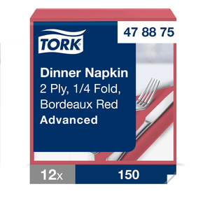 Tork® Dinner Napkin Burgundy 2ply