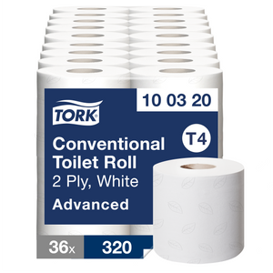 Tork® Toilet Roll White 2ply 320 Sheets