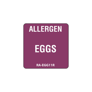 Eggs Allergen Warning Label