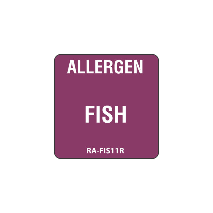 Fish Allergen Warning Label