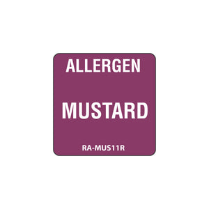 Mustard Allergen Warning Label