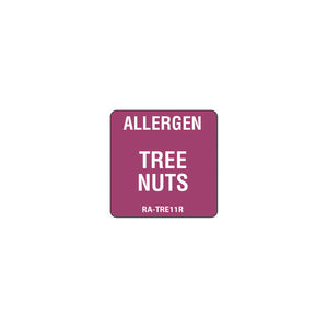 Tree Nuts Allergen Warning Label